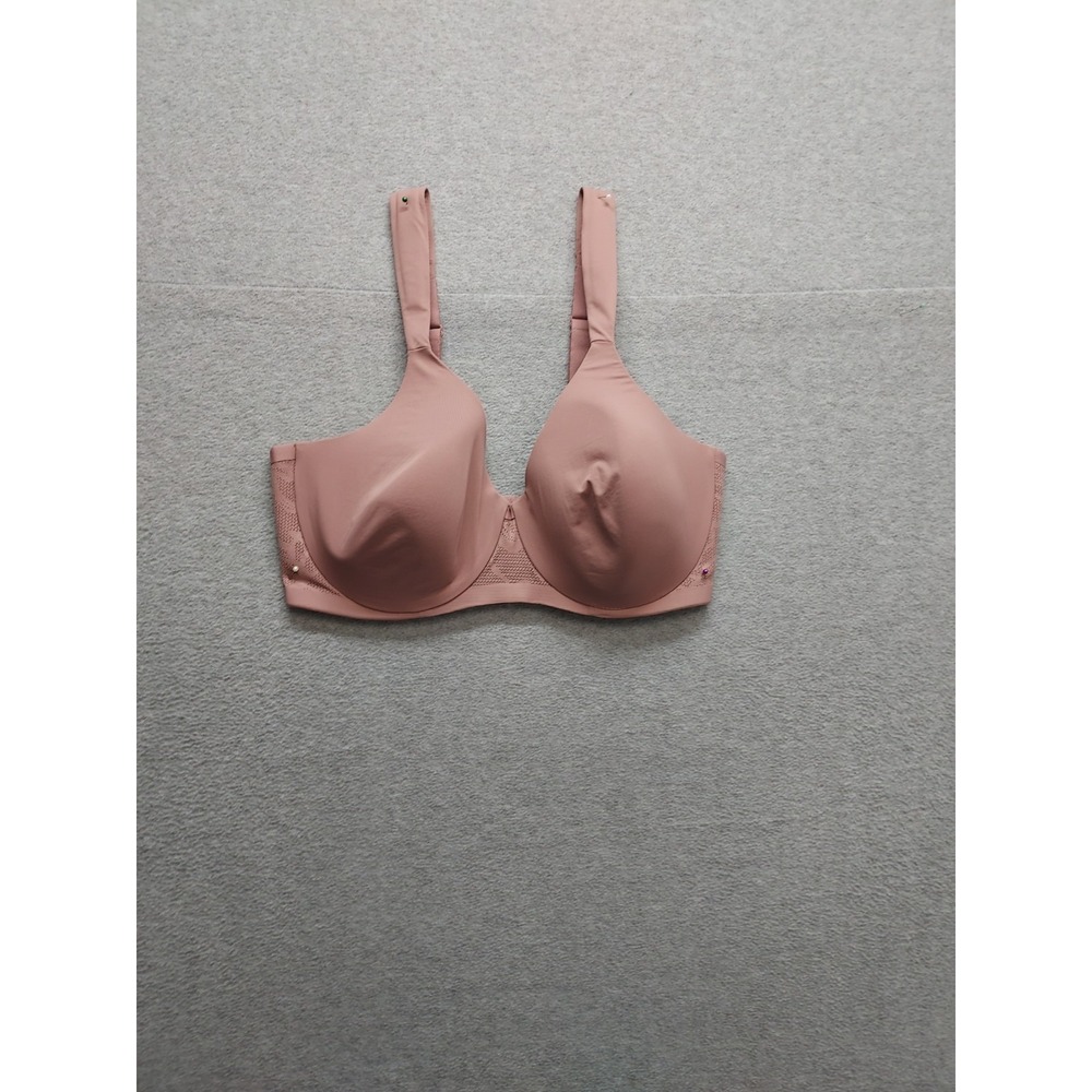 Bali Women T Shirt Bra 36D Dusty Pink Hook & Eyes Adjustable Straps Stretch City